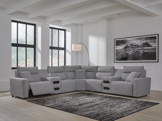 Modmax II 7-Piece Power Reclining Sectional with Audio Consoles