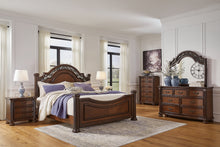 Load image into Gallery viewer, Lavinton Queen Poster Bed with Dresser and Nightstand
