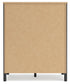 Cadmori King Upholstered Panel Bed with Mirrored Dresser, Chest and Nightstand