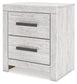 Cayboni Full Panel Bed with Nightstand