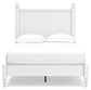 Mollviney Full Panel Bed with Mirrored Dresser and Chest
