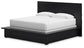 Londer King Panel Bed with Mirrored Dresser
