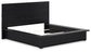 Londer California King Panel Bed with Mirrored Dresser, Chest and 2 Nightstands