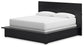 Londer California King Panel Bed with Mirrored Dresser, Chest and 2 Nightstands