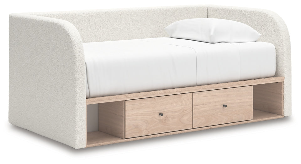Arloster Twin Upholstered Day Bed with Storage