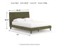 Chirason Queen UPH Bed w/Roll Slats