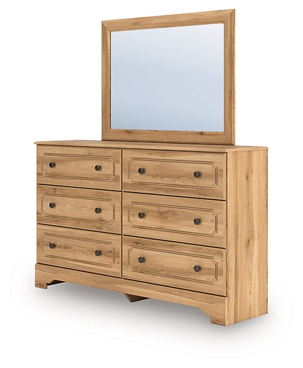 Aleaport Queen Panel Bed with Mirrored Dresser and Nightstand