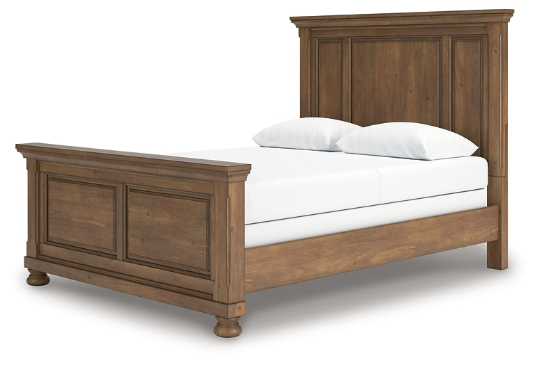 Feddinger Queen Panel Bed with Mirrored Dresser