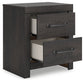 Hollivern Full Panel Bed with Mirrored Dresser and Nightstand