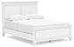 Fortman Queen Panel Bed with Mirrored Dresser