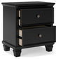 Lanolee Queen Panel Bed with Mirrored Dresser, Chest and Nightstand