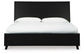 Danziar King Panel Bed with Mirrored Dresser