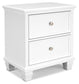 Fortman King Panel Bed with Mirrored Dresser and Nightstand