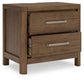 Cabalynn California King Upholstered Bed with Mirrored Dresser and Nightstand