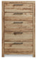 Hyanna Queen Panel Storage Bed with 2 Under Bed Storage Drawer, Dresser, Mirror, Chest and Nightstand
