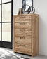 Hyanna Queen Panel Storage Bed with 2 Under Bed Storage Drawer, Dresser, Mirror, Chest and Nightstand