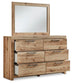Hyanna Full Panel Bed, Dresser, Mirror and Nightstand