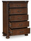 Lavinton California King Poster Bed, Dresser, Mirror, Chest and Nightstand