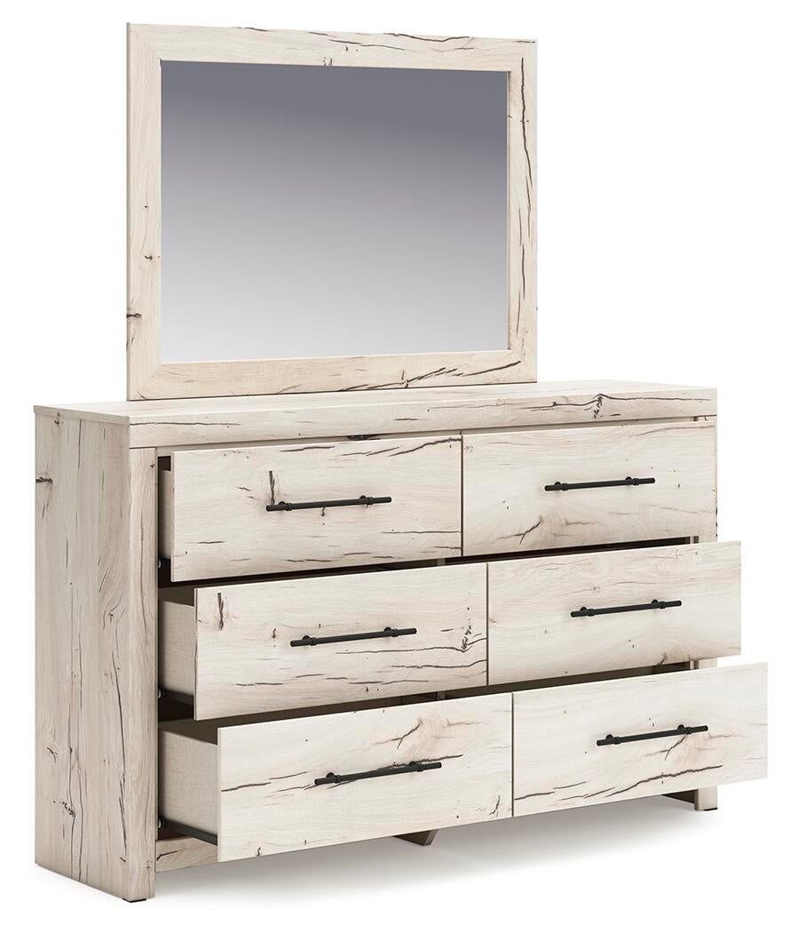 Lawroy Twin Panel Headboard, Dresser, Mirror, Chest and Nightstand