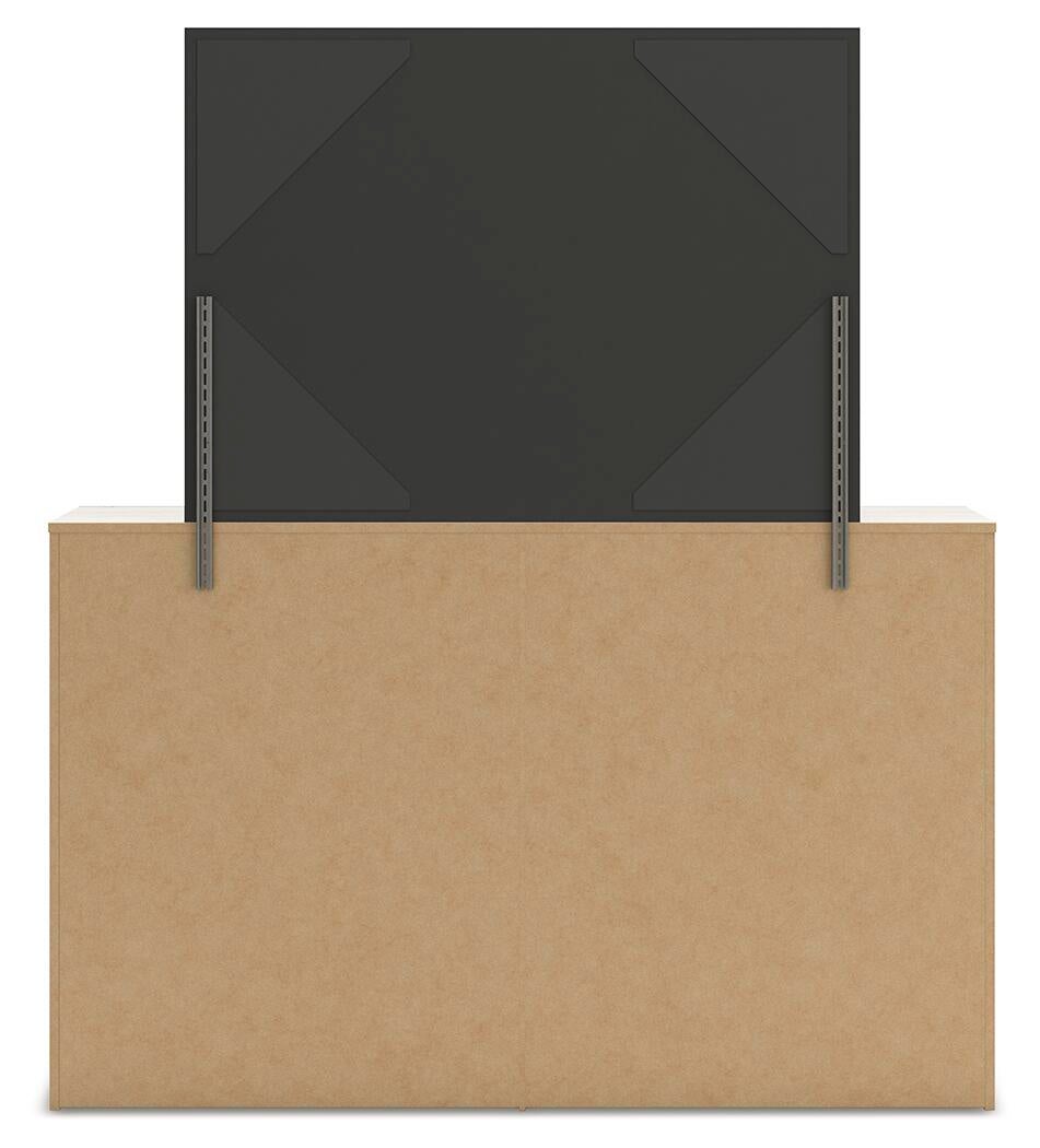 Lawroy King Panel Storage Bed, Dresser, Mirror and Nightstand