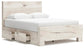 Lawroy Queen Panel Bed with Storage, Dresser, Mirror and Nightstand