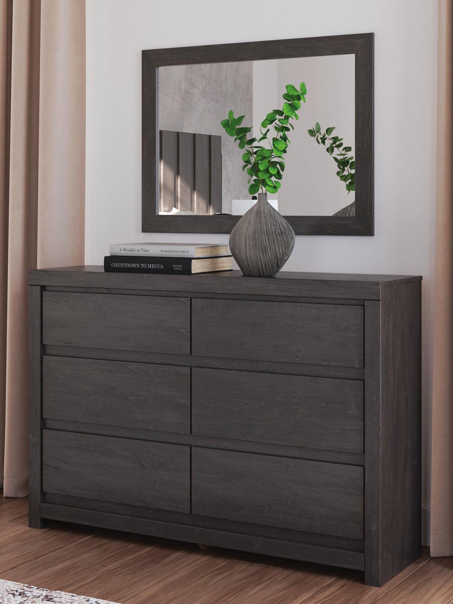Parlayon Queen Panel Storage Bed, Dresser and Mirror