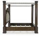 Maylee King Canopy Bed, Dresser and Mirror