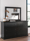 Maribel Queen Panel Bed, Dresser and Mirror