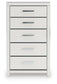 Birmonton King Upholstered Bed, Dresser, Mirror, Chest and Nightstand