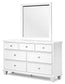 Fortman Twin Panel Storage Bed, Dresser and Mirror