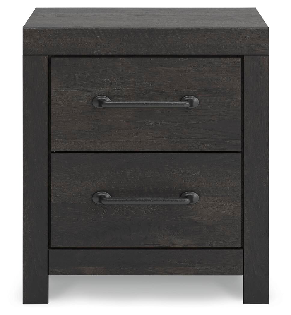 Delmorta Full Panel Bed, Dresser, Mirror, Chest and Nightstand