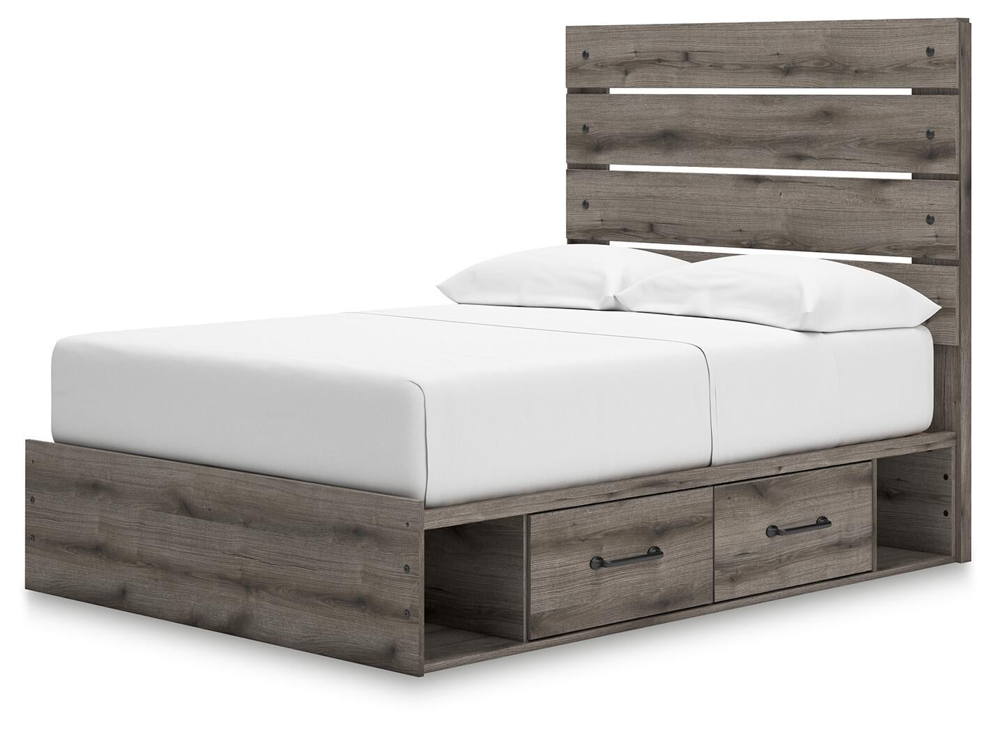 Urbanoore Full Panel Bed with Storage, Dresser, Mirror, Chest and Nightstand