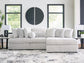 Cuddle Plush 3-Piece Sectional with Chaise