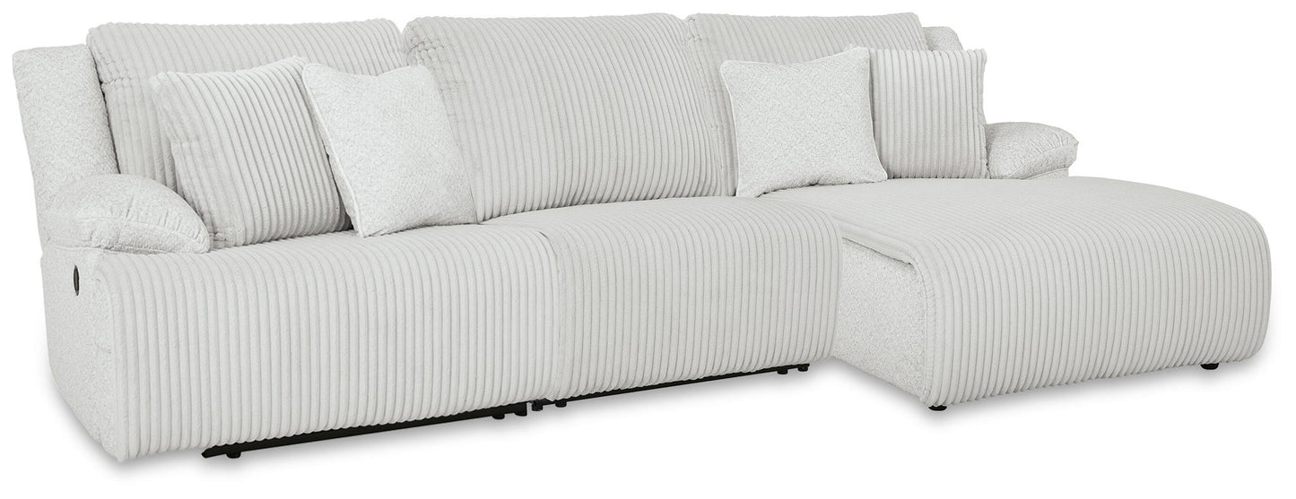 Top Tier 3-Piece Reclining Sectional Chofa