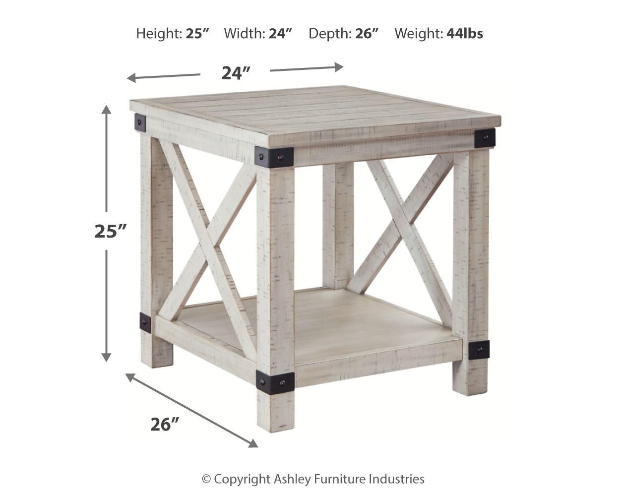 Carynhurst Rectangular End Table