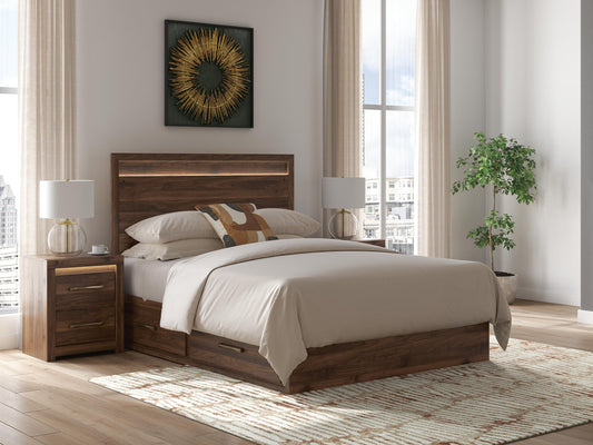 Janfyn Queen Panel Bed with 2 Sided Storage