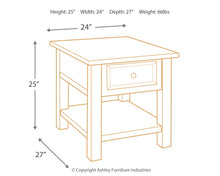 Load image into Gallery viewer, Tyler Creek Rectangular End Table
