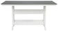 Transville RECT COUNTER TABLE W/UMB OPT
