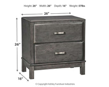 Load image into Gallery viewer, Caitbrook Two Drawer Night Stand
