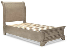 Load image into Gallery viewer, Lettner Queen Sleigh Bed with 2 Storage Drawers
