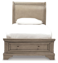 Load image into Gallery viewer, Lettner Queen Sleigh Bed with 2 Storage Drawers
