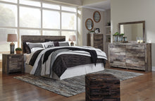Load image into Gallery viewer, Derekson King Panel Headboard with Mirrored Dresser, Chest and 2 Nightstands
