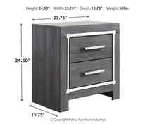 Load image into Gallery viewer, Lodanna Queen Panel Bed with 2 Storage Drawers with Mirrored Dresser, Chest and Nightstand
