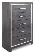 Load image into Gallery viewer, Lodanna Queen Panel Bed with 2 Storage Drawers with Mirrored Dresser, Chest and Nightstand
