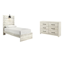 Load image into Gallery viewer, Cambeck Twin Panel Bed with Dresser
