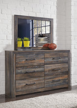Load image into Gallery viewer, Drystan Full Panel Bed with 4 Storage Drawers with Mirrored Dresser and Chest
