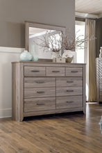 Load image into Gallery viewer, Zelen King/California King Panel Headboard with Mirrored Dresser

