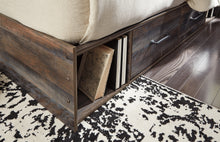 Load image into Gallery viewer, Drystan Queen Bookcase Bed with 2 Storage Drawers with Mirrored Dresser
