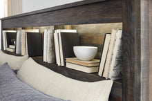 Load image into Gallery viewer, Drystan Queen Bookcase Bed with 2 Storage Drawers with Mirrored Dresser

