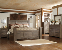 Load image into Gallery viewer, Juararo King Poster Bed with Mirrored Dresser and Chest
